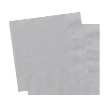 20 Adet 33X33 Santim Silver Peçete