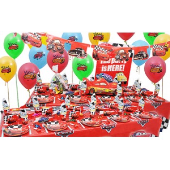 20 Kişilik Cars Red Lüks Set