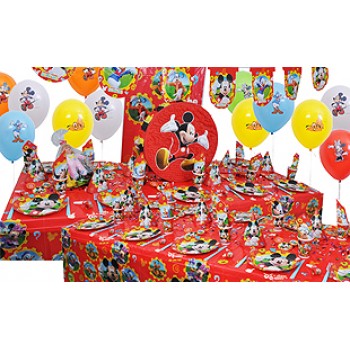 20 Kişilik Mickey Club House Lüks Set