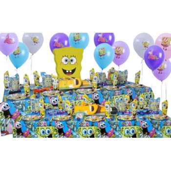 20 Kişilik Sponge Bob Party Lüks Set