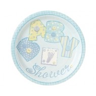23 cm Boyutunda 8 tane Baby Blue Stitching Tabak