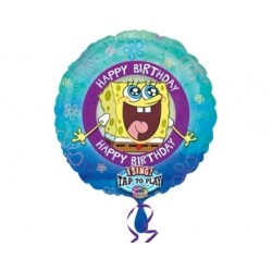 28 inç Sponge Bob (Sünger Bob) Birthday Müzikli Folyo Balon
