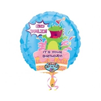 28 inç Wild Thing Birthday Müzikli Folyo Balon