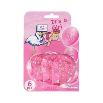 6lı It's A Girl Balon