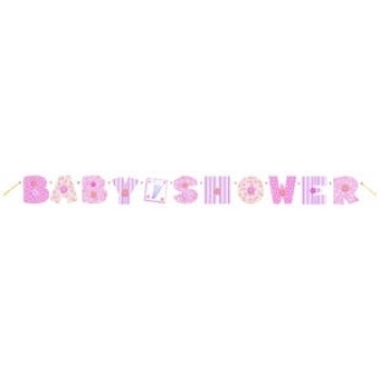 Baby Pink Stitching Kapı Banner