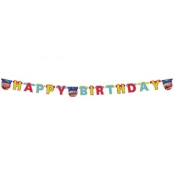 Cars Red Happy Birthday Set