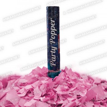 30 cm Pembe Konfeti