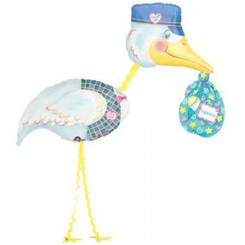 Paketli Leylek (Special Delivery Stork) Air Walker Folyo Balon