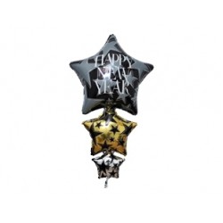 Supershape Happy New Year Stacker Paketli Folyo Balon